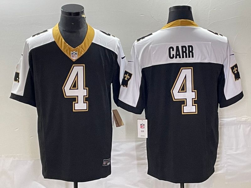 Men New Orleans Saints #4 Carr Black Nike 2023 Vapor Untouchable Limited Player NFL Jersey->new orleans saints->NFL Jersey